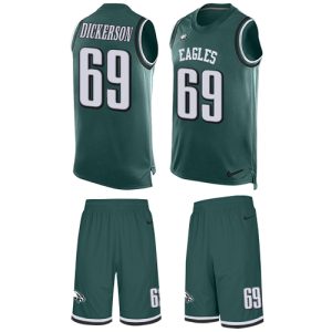 cheap Eagles #69 Landon Dickerson Green Team Color Men's Stitched NFL Limited Tank Top Suit Jersey