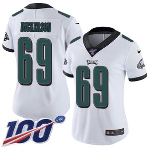 eagles #69 landon dickerson white women's stitched nfl 100th season vapor untouchable limited wholesale jersey