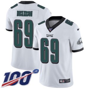 eagles #69 landon dickerson white youth stitched nfl 100th season vapor untouchable limited cheap jersey