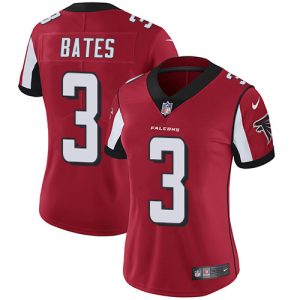 Falcons #3 Jessie Bates Red Team Color Stitched Women's NFL Vapor Untouchable Limited Jersey