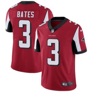 Falcons #3 Jessie Bates Red Team Color Stitched Youth NFL Vapor Untouchable Limited Jersey