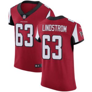 cheap Falcons #63 Chris Lindstrom Red Team Color Men's Stitched NFL Vapor Untouchable Elite Jersey