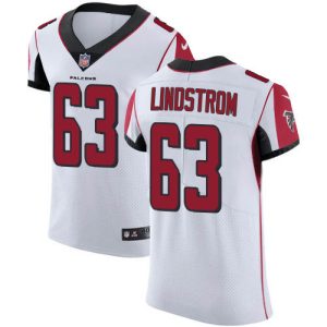 Falcons #63 Chris Lindstrom White Men's Stitched NFL New Elite Jersey