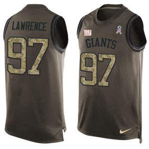 Giants #97 Dexter Lawrence Green Men's Stitched NFL Limited Salute To Service Tank Top Jersey