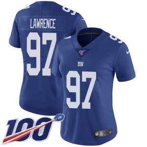 cheap Giants #97 Dexter Lawrence Royal Blue Team Color Women's Stitched NFL 100th Season Vapor Untouchable Limited Jersey