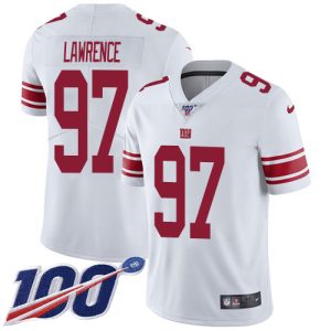 giants #97 dexter lawrence white men's stitched nfl 100th season vapor untouchable limited cheap jersey