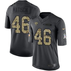 cheap Jaguars #46 Ross Matiscik Black Men's Stitched NFL Limited 2016 Salute To Service Jersey