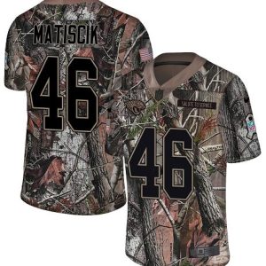 Jaguars #46 Ross Matiscik Camo Youth Stitched NFL Limited Rush Realtree Jersey