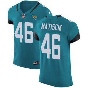 Jaguars #46 Ross Matiscik Teal Green Alternate Men's Stitched NFL New Elite Jersey