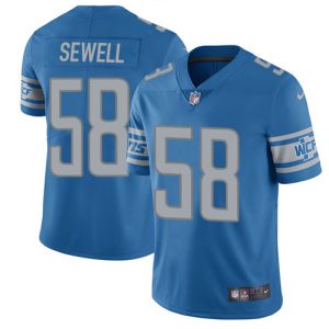 lions #58 penei sewell blue team color men's stitched nfl vapor untouchable limited cheap jersey