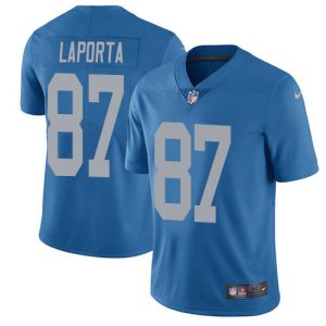 lions #87 sam laporta blue throwback youth stitched nfl vapor untouchable limited cheap jersey