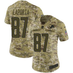 lions #87 sam laporta camo women's stitched nfl limited 2018 salute to service cheap jersey