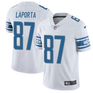 cheap Lions #87 Sam LaPorta White Men's Stitched NFL Vapor Untouchable Limited Jersey