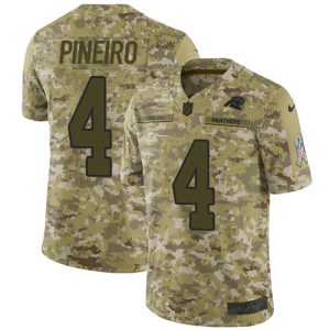 panthers #4 eddy pineiro camo men's stitched nfl limited 2018 salute to service cheap jersey