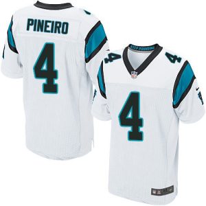 cheap Panthers #4 Eddy Pineiro White Men's Stitched NFL New Elite Jersey