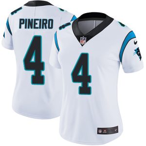 cheap Panthers #4 Eddy Pineiro White Women's Stitched NFL Vapor Untouchable Limited Jersey