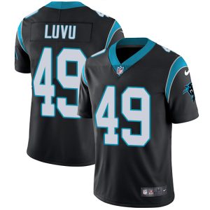 cheap Panthers #49 Frankie Luvu Black Team Color Men's Stitched NFL Vapor Untouchable Limited Jersey