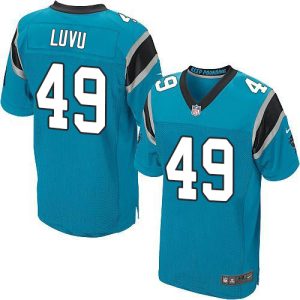 panthers #49 frankie luvu blue alternate men's stitched nfl new elite cheap jersey