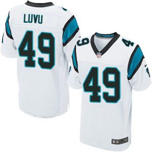 wholesale Panthers #49 Frankie Luvu White Men's Stitched NFL New Elite Jersey