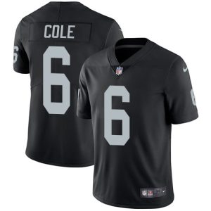 Raiders #6 AJ Cole Black Team Color Youth Stitched NFL Vapor Untouchable Limited Jersey