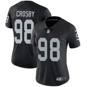 Raiders #98 Maxx Crosby Black Team Color Women's Stitched NFL Vapor Untouchable Limited Jersey