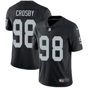 raiders #98 maxx crosby black team color youth stitched nfl vapor untouchable limited wholesale jersey