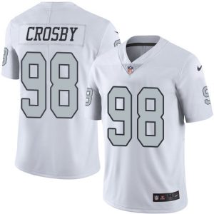 cheap Raiders #98 Maxx Crosby White Men's Stitched NFL Limited Rush Jersey