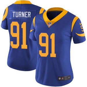 rams #91 kobie turner royal blue alternate women's stitched nfl vapor untouchable limited cheap jersey