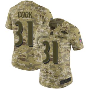 ravens #31 dalvin cook camo women's stitched nfl limited 2018 salute to service cheap jersey