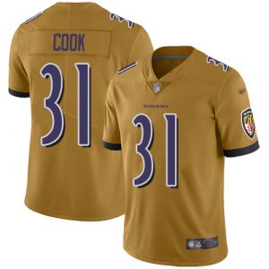 ravens #31 dalvin cook gold men's stitched nfl limited inverted legend cheap jersey