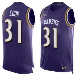 Ravens #31 Dalvin Cook Purple Team Color Men's Stitched NFL Limited Tank Top Jersey