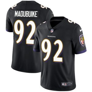 Ravens #92 Justin Madubuike Black Alternate Men's Stitched NFL Vapor Untouchable Limited Jersey