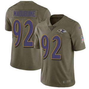 ravens #92 justin madubuike olive men's stitched nfl limited 2017 salute to service cheap jersey