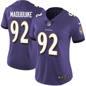 ravens #92 justin madubuike purple team color women's stitched nfl vapor untouchable limited wholesale jersey