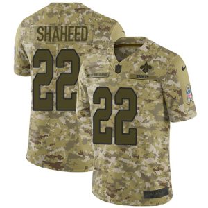 saints #22 rashid shaheed camo men's stitched nfl limited 2018 salute to service cheap jersey