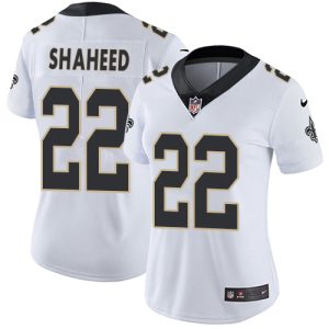 Saints #22 Rashid Shaheed White Women's Stitched NFL Vapor Untouchable Limited Jersey