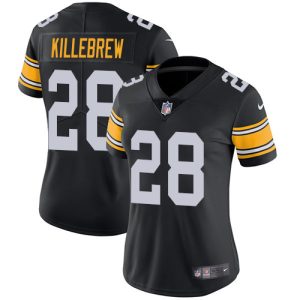 Steelers #28 Miles Killebrew Black Alternate Women's Stitched NFL Vapor Untouchable Limited Jersey