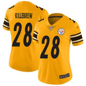 steelers #28 miles killebrew gold women's stitched nfl limited inverted legend cheap jersey