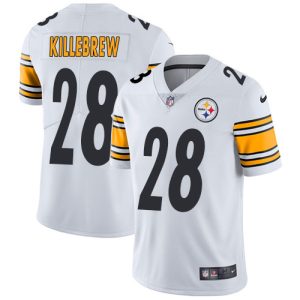 cheap Steelers #28 Miles Killebrew White Men's Stitched NFL Vapor Untouchable Limited Jersey