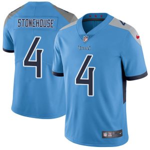 titans #4 ryan stonehouse light blue alternate men's stitched nfl vapor untouchable limited wholesale jersey