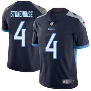 titans #4 ryan stonehouse navy blue team color men's stitched nfl vapor untouchable limited cheap jersey