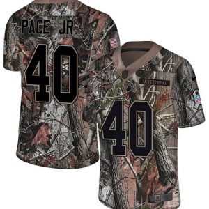 wholesale Vikings #40 Ivan Pace Jr. Camo Men's Stitched NFL Limited Rush Realtree Jersey