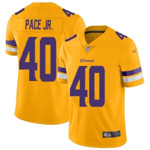 vikings #40 ivan pace jr. gold youth stitched nfl limited inverted legend cheap jersey