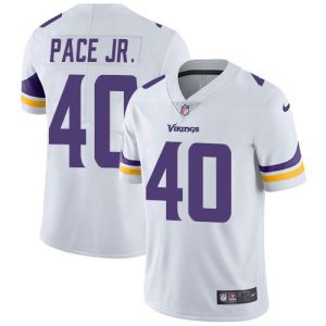 wholesale Vikings #40 Ivan Pace Jr. White Men's Stitched NFL Vapor Untouchable Limited Jersey